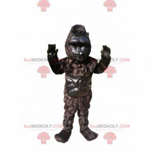 Mascotte zwarte gorilla. Zwart gorilla kostuum - Redbrokoly.com